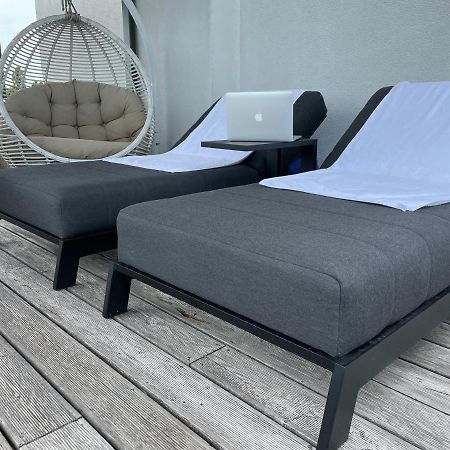 Sea View Penthouse Terrace Palanga Old Town Daire Dış mekan fotoğraf