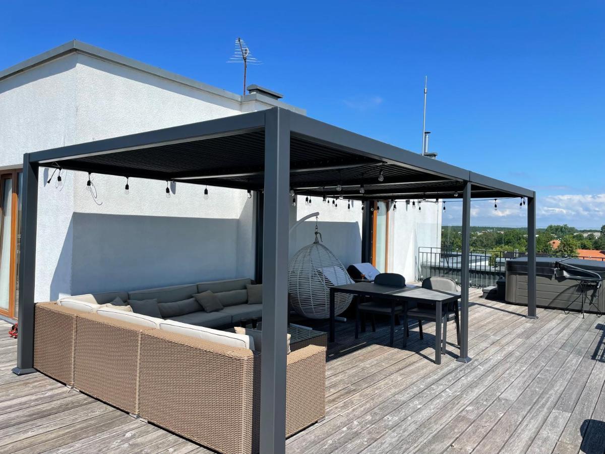Sea View Penthouse Terrace Palanga Old Town Daire Dış mekan fotoğraf