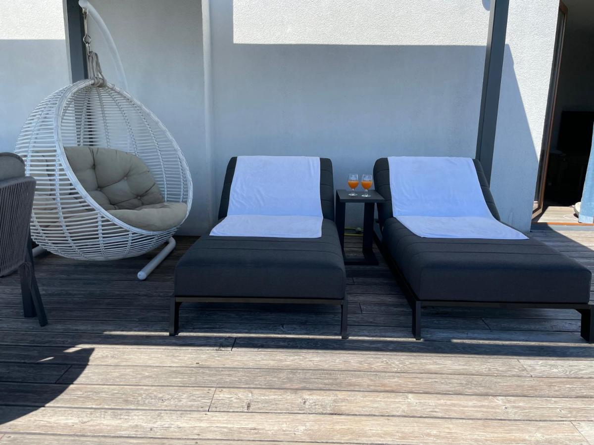 Sea View Penthouse Terrace Palanga Old Town Daire Dış mekan fotoğraf