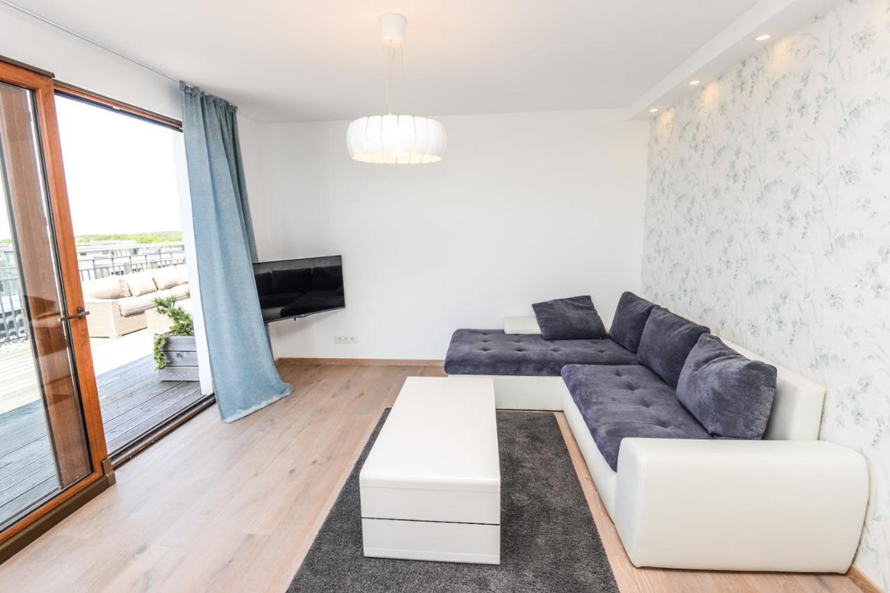Sea View Penthouse Terrace Palanga Old Town Daire Dış mekan fotoğraf