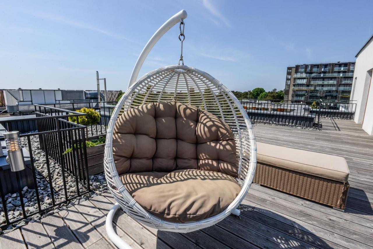 Sea View Penthouse Terrace Palanga Old Town Daire Dış mekan fotoğraf
