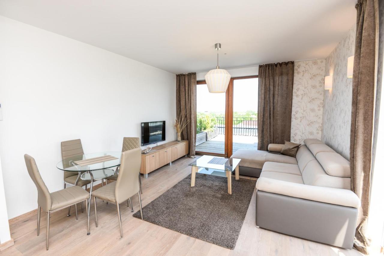 Sea View Penthouse Terrace Palanga Old Town Daire Dış mekan fotoğraf